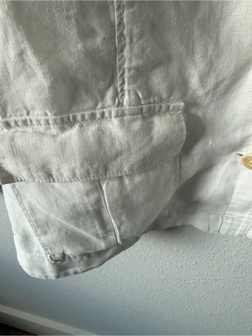 Tommy Bahama Cream Lightweight Button-Front Shirt Jacket - Picture 5 of 12